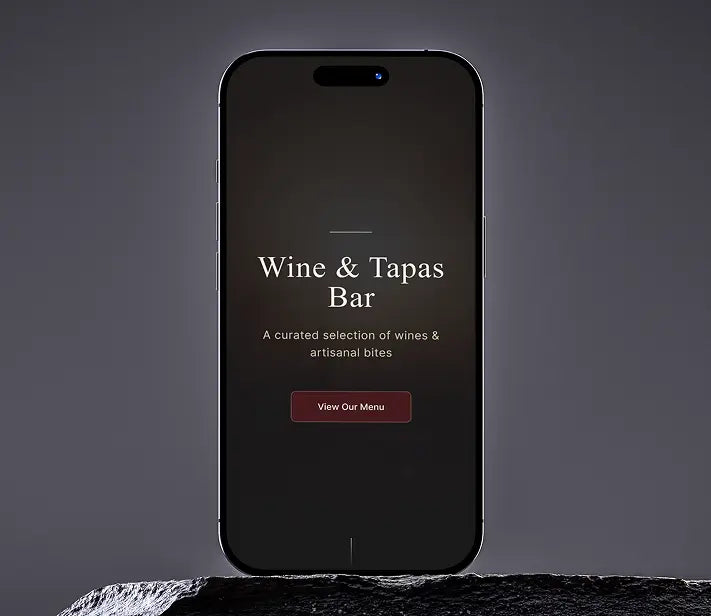 Digital Menu Template: Wine & Tapas Bar